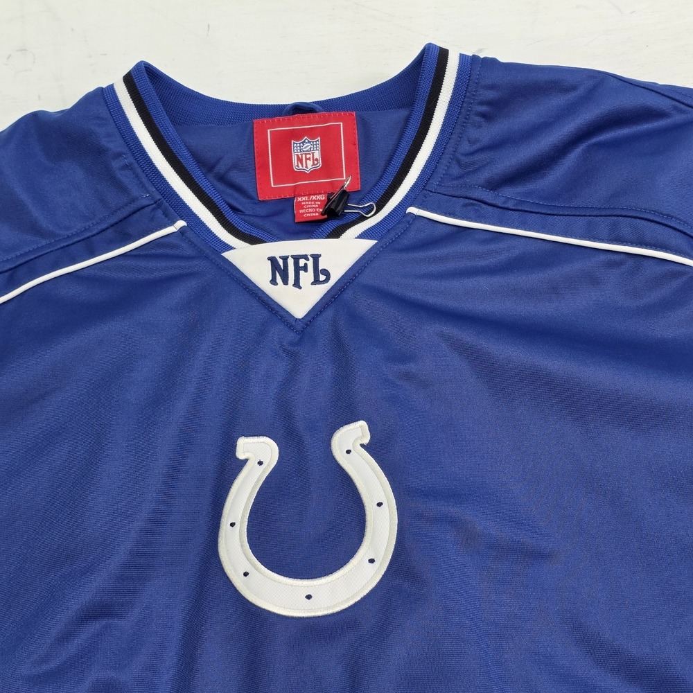 Indianapolis Colts Vintage NFL G-III Heavy Pullover Windbreaker Jacket Men's 2XL - Picture 4 of 16